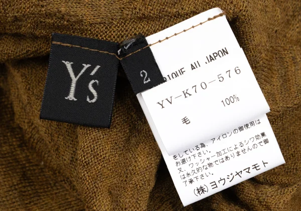 Y's Wool Alphabet Dot Jacquard Washer Knit K-162619_014