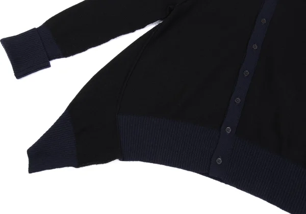 Y's Wool Turtle Neck Knit Cardigan K-162621_011