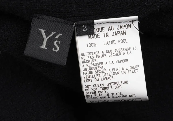 Y's Wool Turtle Neck Knit Cardigan K-162621_015