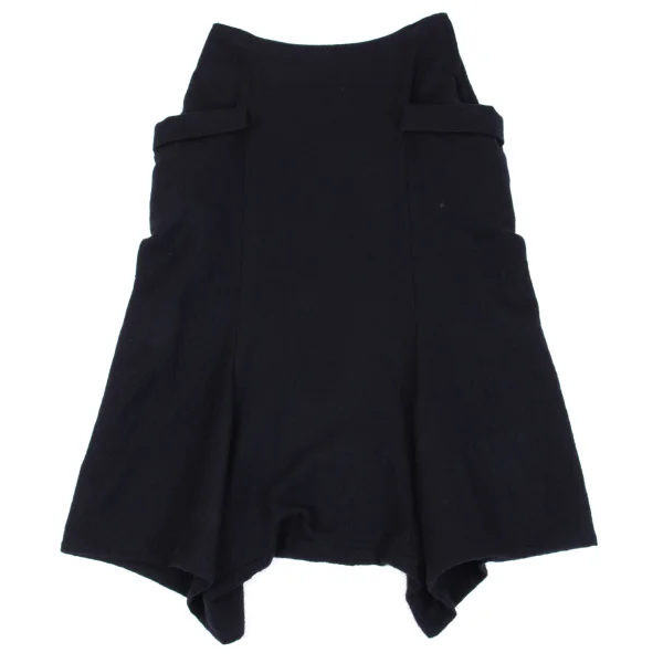 Y's Wool Flap Pocket Dropped Crotch Pants K-162622_002