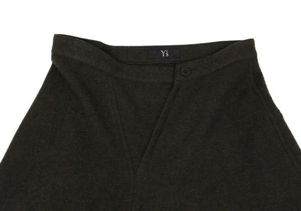 Y's Wool Switching Dropped Crotch Pants K-162623_003