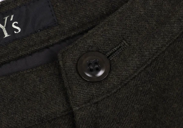 Y's Wool Switching Dropped Crotch Pants K-162623_004