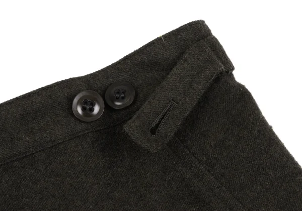 Y's Wool Switching Dropped Crotch Pants K-162623_012