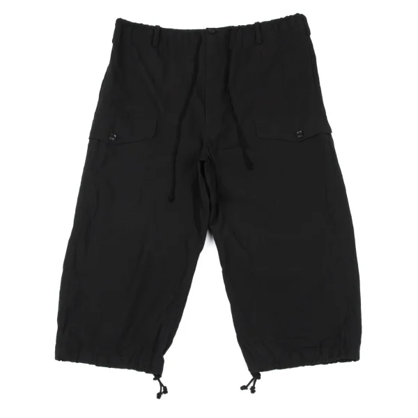 Y's Cotton Cargo Pants Black 2 K-162625_001