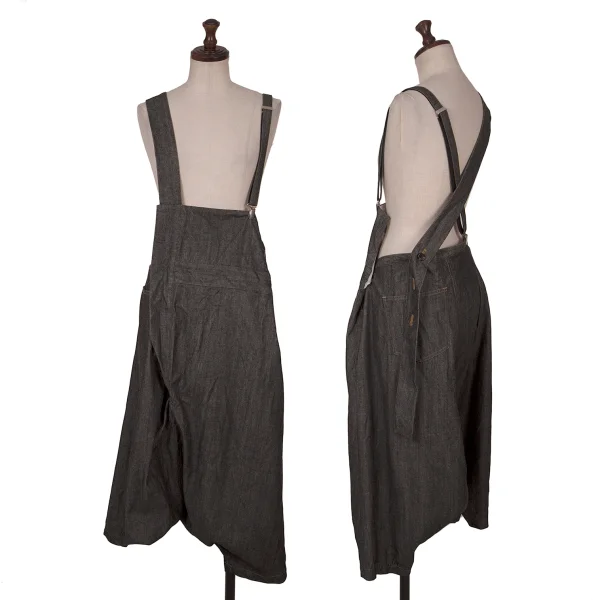 Y's ワイズ サルエルパンツ グレー サイズ1 ワイズY's コットンデニム吊りサルエルパンツ グレー1 (K-162627