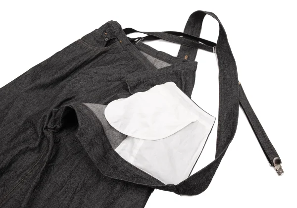 Y's ワイズ 美品 カットアウト サルエルパンツ グレー1 ワイズY's コットンデニム吊りサルエルパンツ グレー1 (K-162627