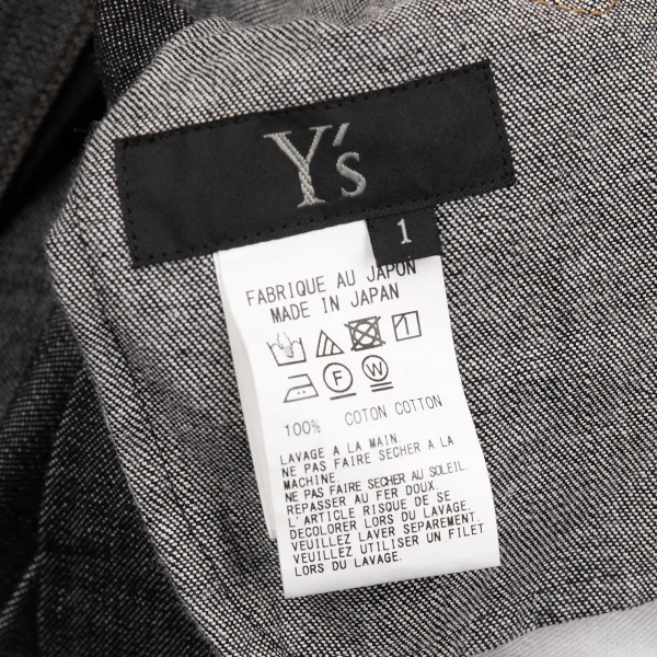 Y's Denim Strap Dropped Crotch Pants K-162627_014