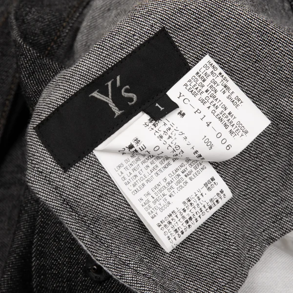 Y's Denim Strap Dropped Crotch Pants K-162627_015