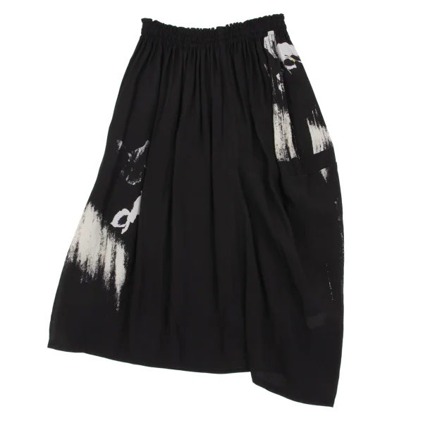 Y's Pansy Printed Skirt K-162629_013