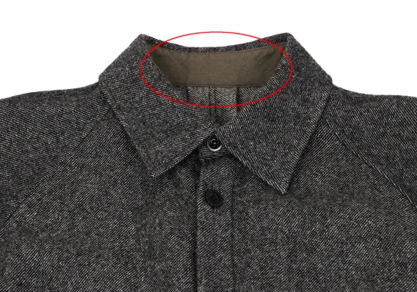 Y's Wool Nylon Pocket Design Shirt Dress K-162636_004