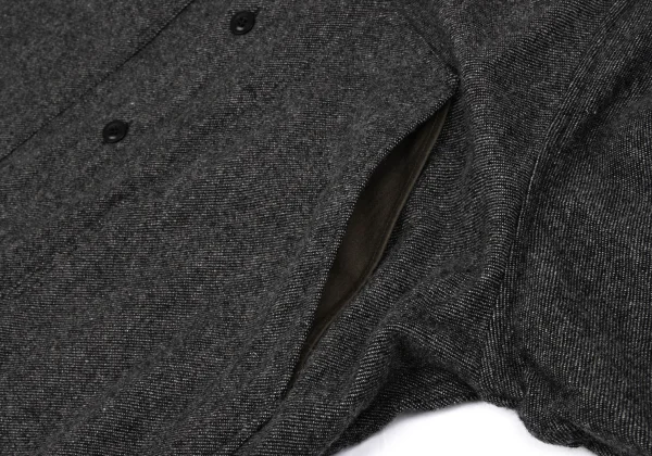 Y's Wool Nylon Pocket Design Shirt Dress K-162636_007