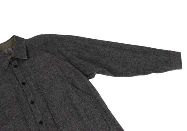 Y's Wool Nylon Pocket Design Shirt Dress K-162636_008