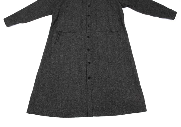 Y's Wool Nylon Pocket Design Shirt Dress K-162636_011