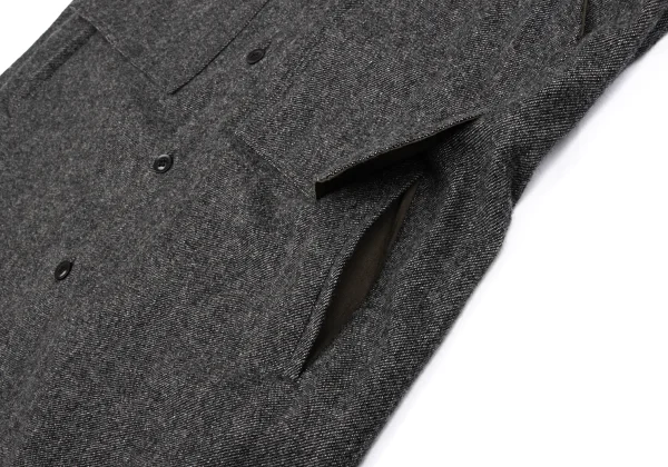 Y's Wool Nylon Pocket Design Shirt Dress K-162636_012
