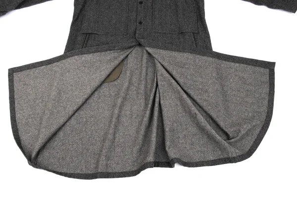 Y's Wool Nylon Pocket Design Shirt Dress K-162636_013