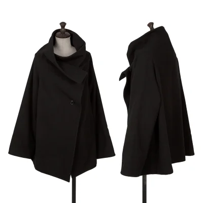 Y's Wool Nylon Half Wrap Jacket