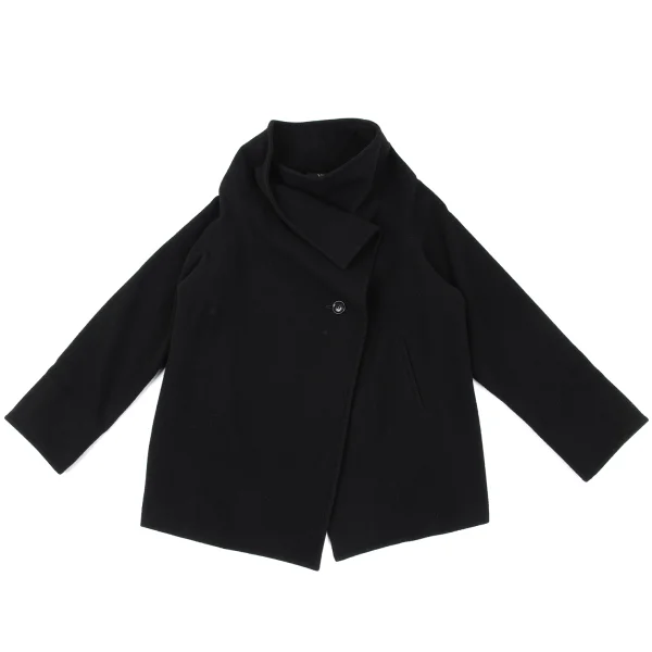 Y's Wool Nylon Half Wrap Jacket K-162638_002