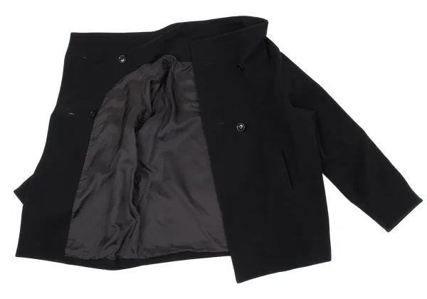 Y's Wool Nylon Half Wrap Jacket K-162638_011