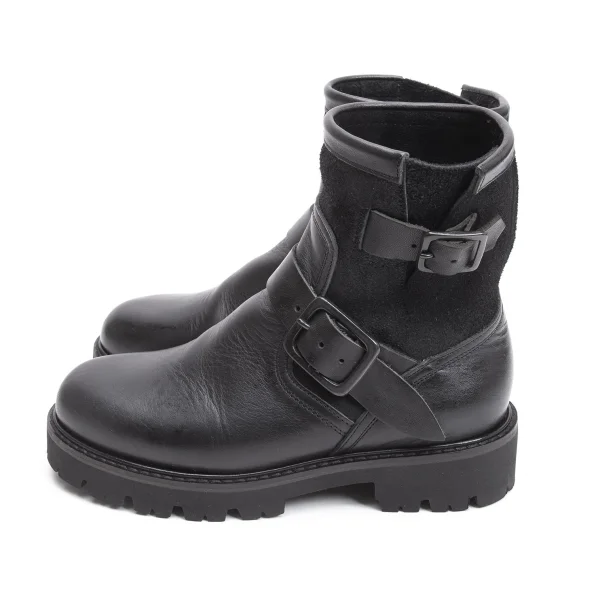 Y's Double Belted DesIgn Leather Boots K-162640_003