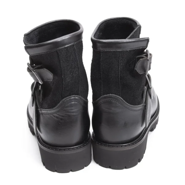 Y's Double Belted DesIgn Leather Boots K-162640_004