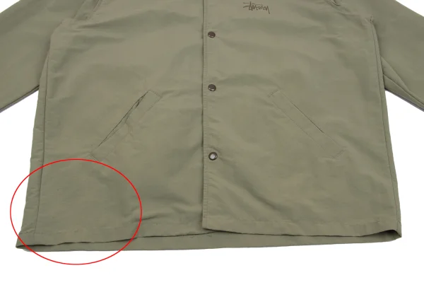 STUSSY Logo Print Nylon Coaching Jacket K-162644_011