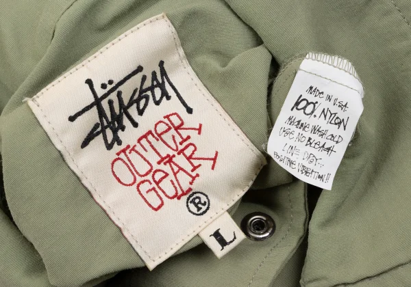 STUSSY Logo Print Nylon Coaching Jacket K-162644_019