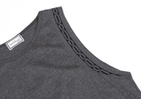 GIANNI VERSACE Chain Jacquard Cotton Tank Top K-162645_003