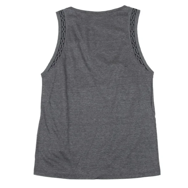 GIANNI VERSACE Chain Jacquard Cotton Tank Top K-162645_007
