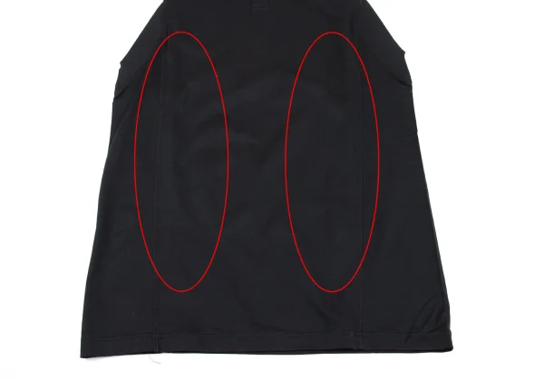 GIANNI VERSACE Rib Switching Henley Neck Sleeveless Top K-162646_006