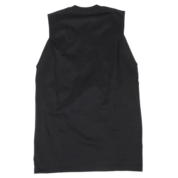 GIANNI VERSACE Rib Switching Henley Neck Sleeveless Top K-162646_010