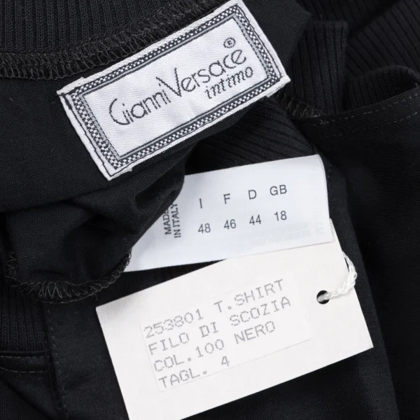 GIANNI VERSACE Rib Switching Henley Neck Sleeveless Top K-162646_012