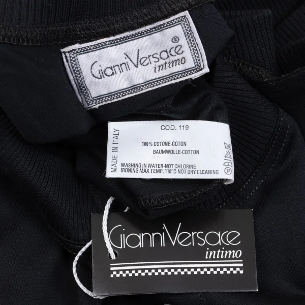 GIANNI VERSACE Rib Switching Henley Neck Sleeveless Top K-162646_013