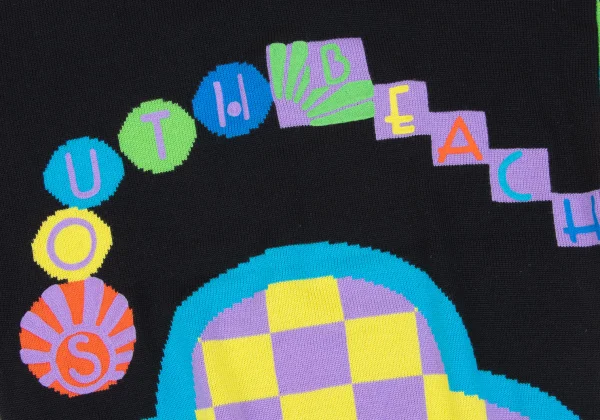 GIANNI VERSACE South Beach Jacquard Wool Knit Sweater K-162650_004