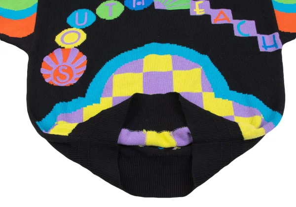 GIANNI VERSACE South Beach Jacquard Wool Knit Sweater K-162650_009