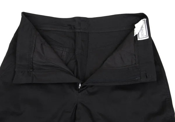 ジャンニヴェルサーチGIANNI VERSACE コットンテーパードパンツ 黒48 K-162651_007