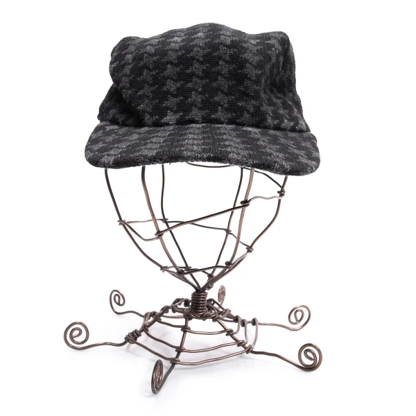 ARMANI EXCHANGE Cotton Wool Houndstooth Cap K-162654_002