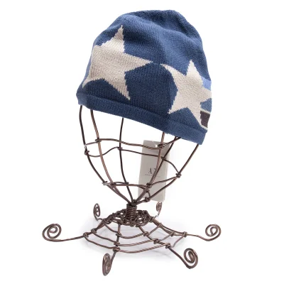 ARMANI EXCHANGE Star Woven Knit Beanie