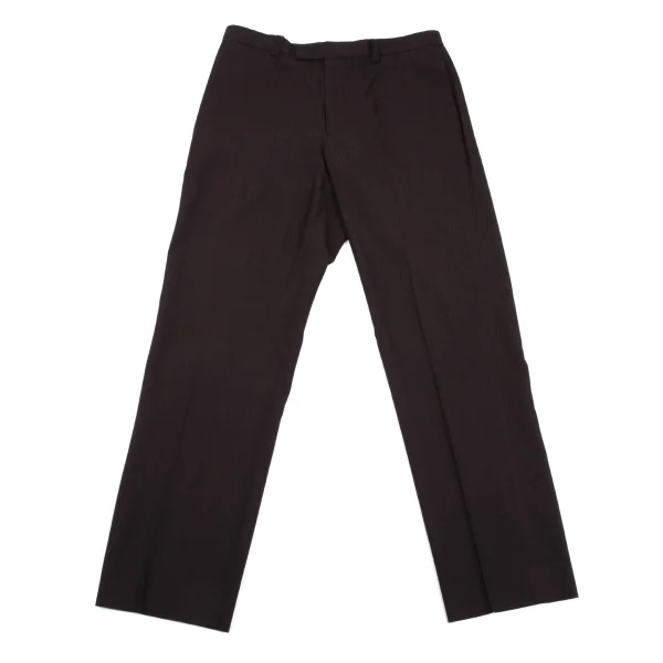 Jean Paul GAULTIER HOMME Wool Zigzag Stripe Pants Bordeaux 50 K-162658_001