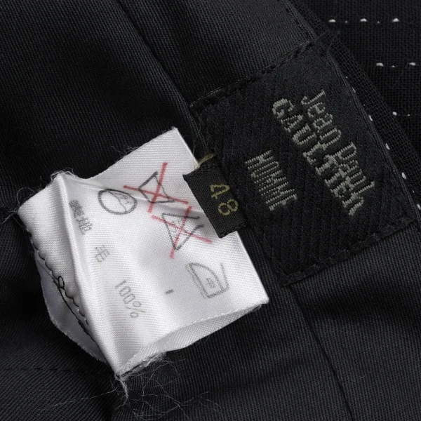 Jean Paul GAULTIER HOMME Wool Stitch Stripe Tuck Pants K-162659_013
