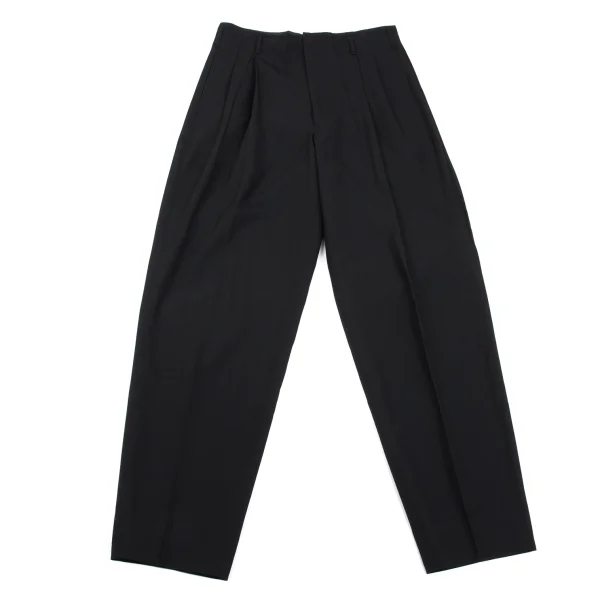 Jean Paul GAULTIER HOMME Wool Tuck Pants Black 48 K-162662_001