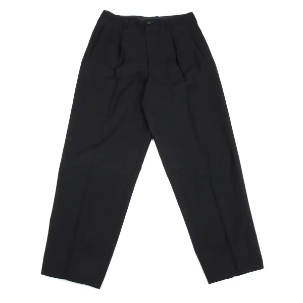 Jean Paul GAULTIER HOMME Wool Tuck Wide Tapered Pants Black 50 K-162663_001