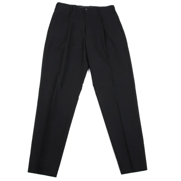 Jean Paul GAULTIER HOMME Wool Tuck Tapered Pants Black 50 K-162665_001