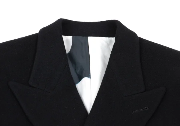 Jean Paul GAULTIER HOMME Graphic Printed Lining Wool Melton Coat K-162666_004