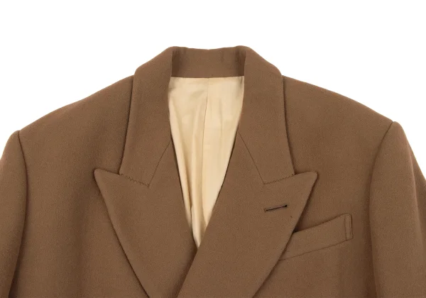 Jean Paul GAULTIER HOMME Wool Melton Peak Lapel Pea Coat K-162667_003