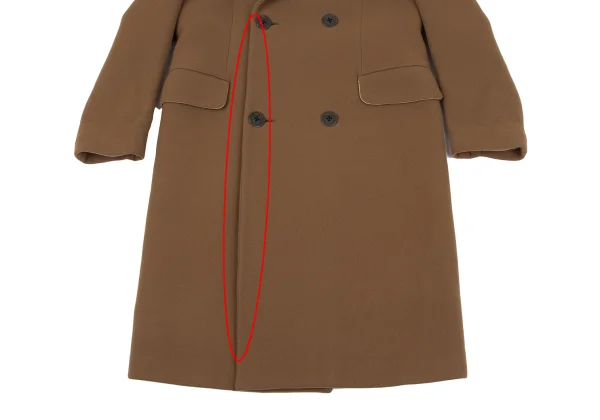 Jean Paul GAULTIER HOMME Wool Melton Peak Lapel Pea Coat K-162667_008