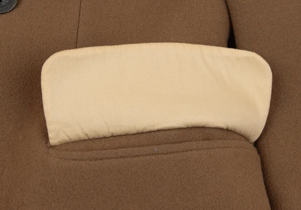 Jean Paul GAULTIER HOMME Wool Melton Peak Lapel Pea Coat K-162667_010