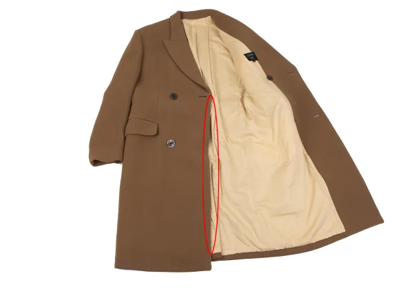 Jean Paul GAULTIER HOMME Wool Melton Peak Lapel Pea Coat K-162667_012