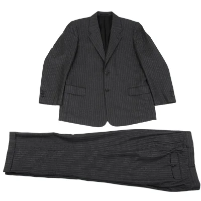 Papas Martin Sons＆Co. SUPER120'S & CASMERE Striped Jacket & Pants