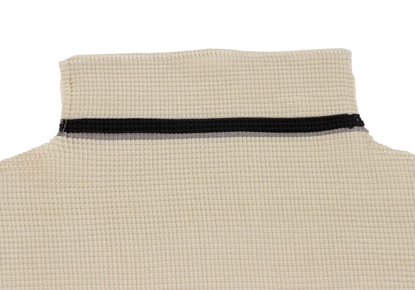 ISSEY MIYAKE me Color Switching Stretch Pleated High Neck T-shirt K-162679_004