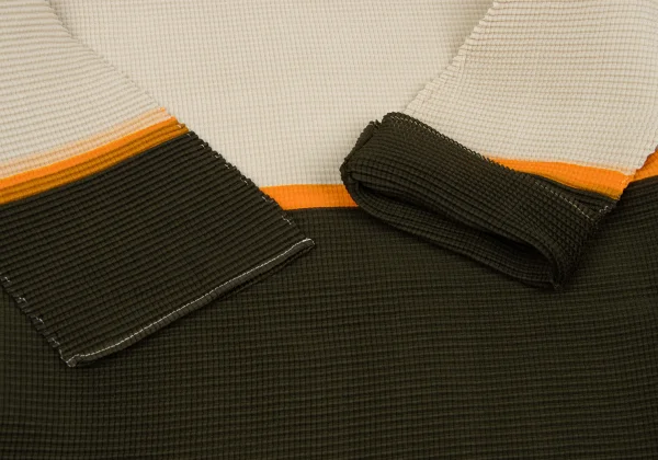 ISSEY MIYAKE me Color Switching Stretch Pleated High Neck T-shirt K-162679_006